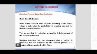 Genetics Algorithm part II (b)