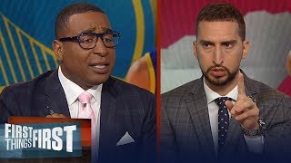 Raptors or Warriors? Nick & Cris make their prediction for the NBA Finals | NBA | FIRST THINGS FIRST