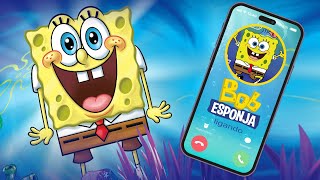 Chamada do BOB ESPONJA 🧽 ATENDA Ele quer jogar o jogo da sombra 🦑⭐🦀