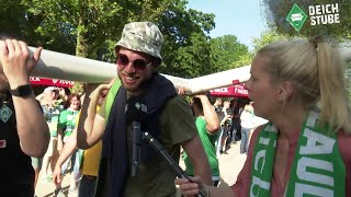 Tor-Klau, Radkappe und Bierdusche: So verrückt feiern die Werder Bremen-Fans den Bundesliga-Aufstieg