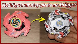 Modifiquei uma beyblade de 6 reais em uma Driger F 🐯 - Beyblade pirata #beyblade #driger