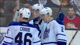 Blackhawks @ Maple Leafs - Luke Schenn Scores - 110305