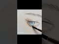 不透明水彩で目を描く｜目の描き方｜how to paint eyes