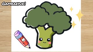 How to Draw a Broccoli | Easy Drawing for Kids