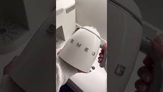 Smeg mini white kettle unboxing! : #shorts #short #peachyymina_