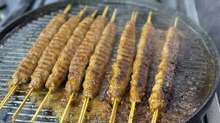 وصفات عيد الأضحى🐑2023 شيش كباب باللحم🥩مشوي فقط على الطاجين🤔مع صلصة مميزة تعطيه بنة وطراوة روعة