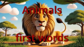 Learn First Words – Animals for Kids | Learning Through Play