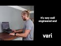 alex reviews his vari® standing desk