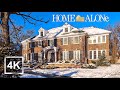 4K Home Alone House - Walking Tour in Winnetka - ASMR - Crisp Snow - USA