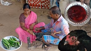 CVF | Very Rare Country Chicken Blood Fry | Natukozhi ratha varuval | Village Unique Blood Recipe