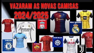 Conheça as nova camisas dos maiores clubes europeus temporada 2024/2025