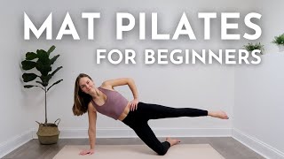 PILATES FOR BEGINNERS | 15 Minute Mat Workout at Home