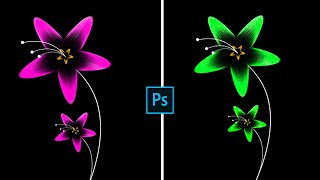 How to Draw a Flower Design in Photoshop tutorial  Custom Brush  Photoshop cc #shorts