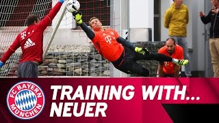 Training with Manuel Neuer | FC Bayern