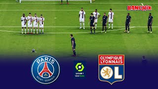 PES 2021 eFootball - PSG vs LYON - Messi 3 Crazy Free Kick Goals!!! - Match Ligue 1