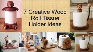 7 Creative Wood Roll Tissue Holder Ideas