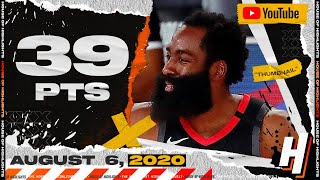 James Harden 39 Points 12 Ast Full Highlights | Lakers vs Rockets | August 6, 2020