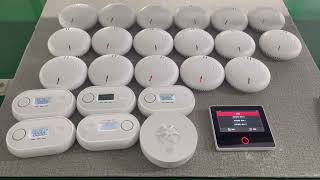 Wireless Smart Alarm panel with the wireless Interconencted Smoke Alarms