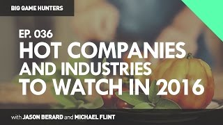 Hot Companies \u0026 Industries to Watch in 2016 | BIG GAME HUNTERS #036