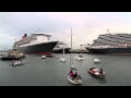 3 Cunard Queens in Southampton - 5th June 2012