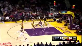 Zion Gets His First Dunk In Staples Center As LeBron Misses Steal