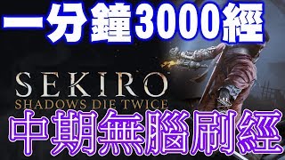 隻狼 中期刷經 刷技能點 刷錢 無腦無操作 一分鐘3000經 二周目6000經 EXP