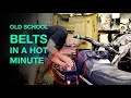 How to change a belt on an older snowmobile (in 2 seconds)