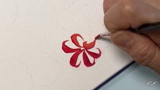 Red Spider lilies, How to draw \u0026 paint , Acrylic painting