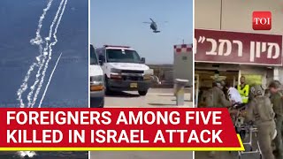 Huge Air Attack On Israel; Foreigners Among Five Killed In Metula In Hezbollah Rocket Hit | Watch