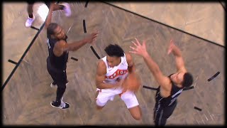 Scottie Barnes Wild Shot vs the Nets Defense - Raptors vs Nets