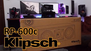 Klipsch RP-600c unboxing + review + demo sound test with Yamaha RX-v6a AVR