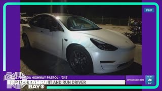 Troopers searching for Tesla driver accused of serious hit-and-run on Gandy Bridge