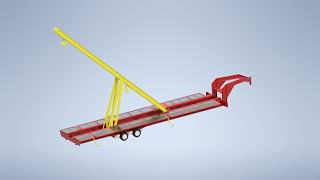 Guice Oilfield Trailer Hydraulic Catwalk