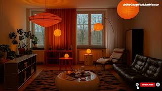 🎷 70s Cozy Vintage Retro Living Room Ambience 🛋️ | Warm Vintage Lights