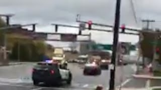 Raw video of stolen AAA truck pursued by police in Syracuse