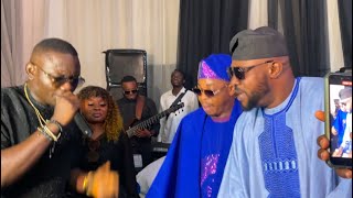 SEE HOW WOLI AGBA \u0026 ODUNLADE DANCE TO SEGUN JOHNSON MUSIC AT KAMO’S WEDDING