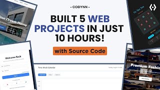 5 Portfolio-Ready Projects for Beginners | Beginner to Advanced Web Development Course (2025)