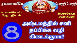 #MASANIAMMAN அஷ்டமத்தில் சனி தப்பிக்க வழி கிடைக்குமா?