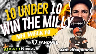 NFL Week 14 | Let's Make You a Million | 5 Draftkings 5 Fanduel Plays under 10%