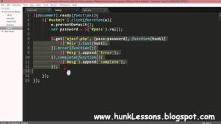 jQuery part 17 - Ajax $.post() callback function