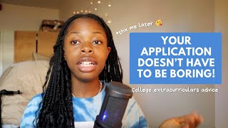 How to get activities for your college application *dropping gems* Stanford, USC, etc acceptances