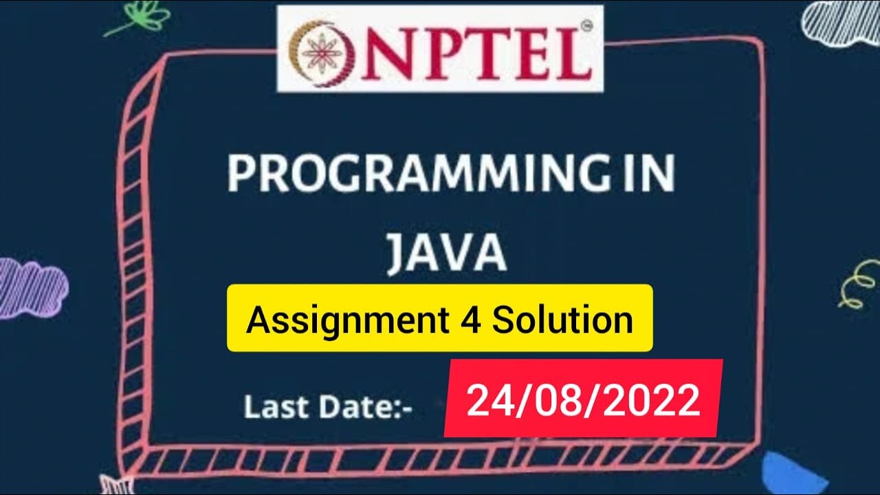 💥NPTEL Programming In Java WEEK 4 Quiz Assignment Solutions | Swayam ...