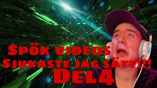 reagerar på spök videos!! sjukaste jag sätt på riktigt!!! DEL 4