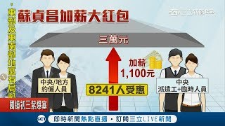 行政院帶頭！月薪不到三萬加薪1100元 中央派遣.約僱人員逾8千人受惠｜記者 程彥豪 吳承斌｜【LIVE大現場】20190207｜三立新聞台