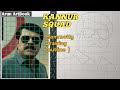 KANNUR SQUAD Movie Mammotty Drawing Easy / Easy Drawing / Grid Method Outline / Arun ArtBook