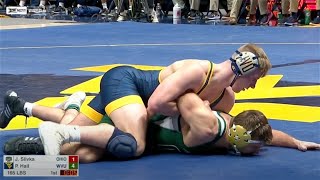 165lbs Peyton Hall (West Virginia) vs Jordan Slivka (Ohio)