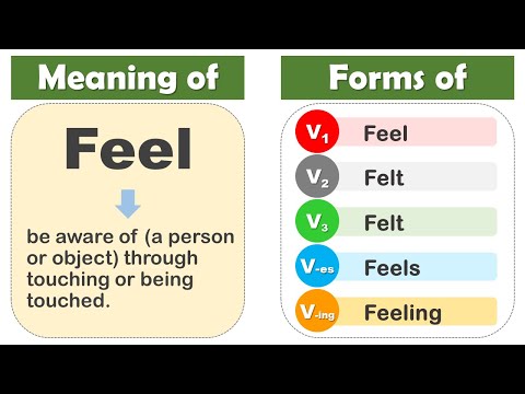 Is felt a past tense of feel?