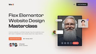 Webinar Landing Page Design ~ 2023 ~ Using Elementor Flexbox (WordPress \u0026 Elementor For Beginners)