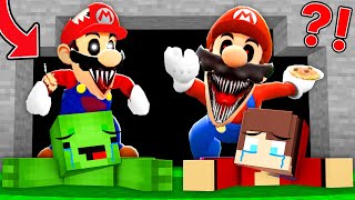 怖いマリオがマインクラフトでマイゼンとマイキーを誘拐！