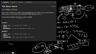 LEETCODE 704 || BINARY SEARCH #python #dsa #leetcode #striver